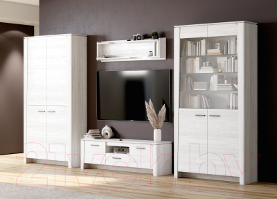 Шкаф с витриной Мебельград Мальта 2-х дверный