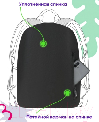 Рюкзак Berlingo Urban. Coffee Culture / RU-U2-1055