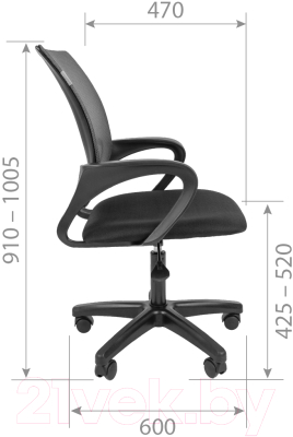 Кресло офисное Chairman 696 LT (TW/красный)