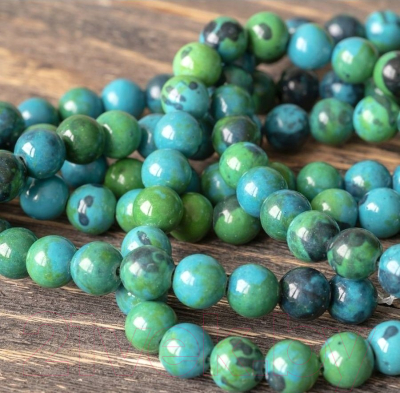 Бусы Wolves Хризоколла 3064