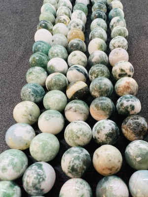 Бусы Wolves Агат Моховой 3069