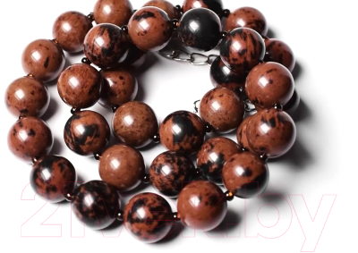 Бусы Wolves Обсидиан 3081