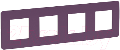 Рамка для выключателей и розеток Schneider Electric Unica NU280814 - фото