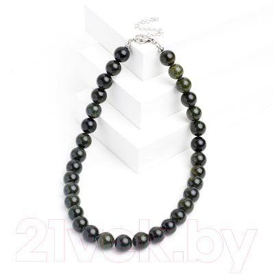 Бусы Wolves Змеевик 3095