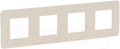 Рамка для выключателей и розеток Schneider Electric Unica NU280824 - фото