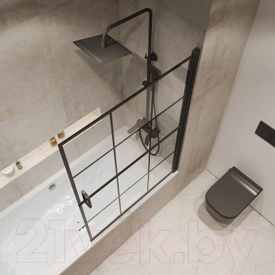 Стеклянная шторка для ванны Niagara NG-08-10 100x40