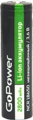 Аккумулятор GoPower 18650 Li-ion 3.6В 2800мАч / 00-00017018 - фото