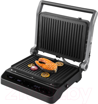 Электрогриль Endever Grillmaster 245 (серебристый/черный)