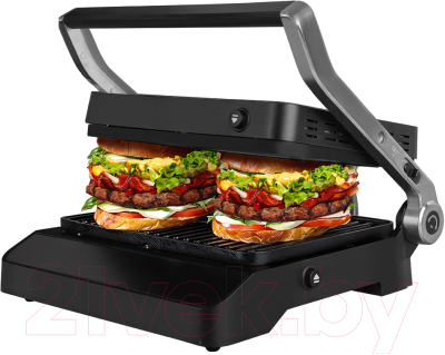 Электрогриль Endever Grillmaster 245 (серебристый/черный)