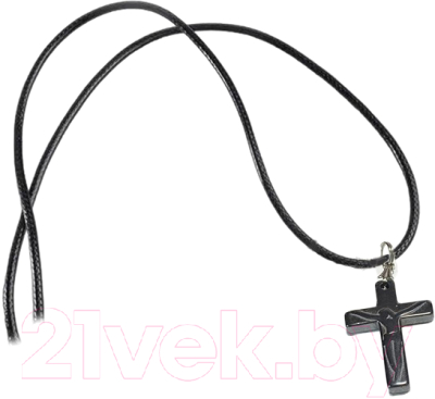 Подвеска Wolves Крестик Гематит №2 41028 - фото