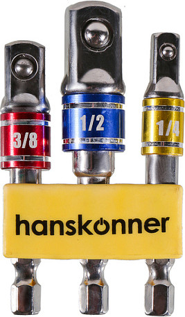 Набор адаптеров слесарных Hanskonner Для торцевых головок HK1041-04-S3AD - фото