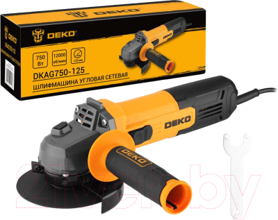 Угловая шлифовальная машина Deko DKAG750-125 / 080-1007