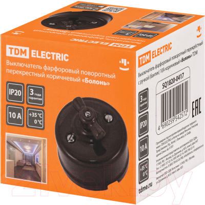 Выключатель TDM Болонь SQ1820-0417