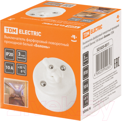 Выключатель TDM Болонь SQ1820-0011