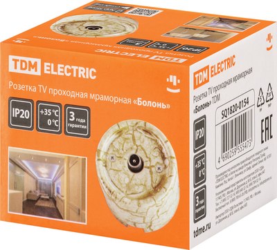 Розетка TDM Болонь SQ1820-0154
