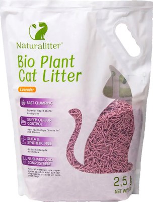Наполнитель для туалета Naturalitter Bio Plant Cat Litter Лаванда / NLT6LV - фото