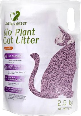 Наполнитель для туалета Naturalitter Bio Plant Cat Litter Лаванда / NLT6LV