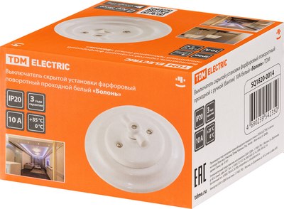 Выключатель TDM Болонь SQ1820-0014