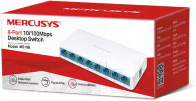 Коммутатор Mercusys MS108