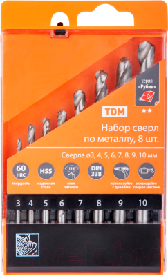 Набор сверл TDM SQ1093-0101