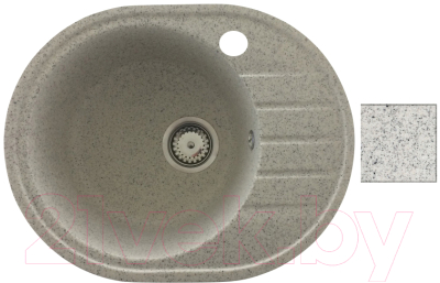 Мойка кухонная БелЭворс New Lux L (олово) - фото