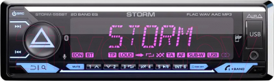 Бездисковая автомагнитола AURA Storm 555BT - фото