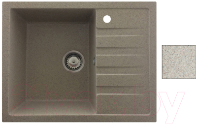 Мойка кухонная БелЭворс Vega L (темно-бежевый) - фото