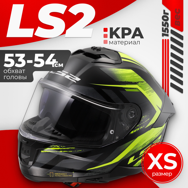 Мотошлем LS2 FF808 Stream 2 Fury - фото