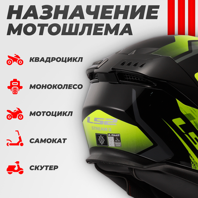 Мотошлем LS2 FF808 Stream 2 Fury