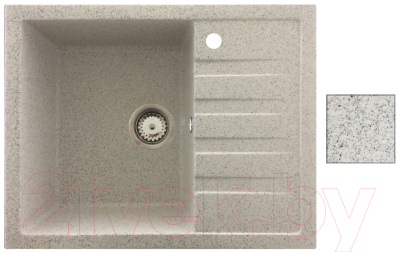Мойка кухонная БелЭворс Vega L (олово) - фото