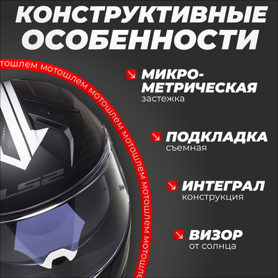 Мотошлем LS2 FF811 Vector 2 Splitter