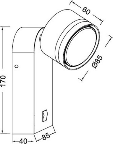 Спот IEK LT-UBB0-4035-GX53-1-K01