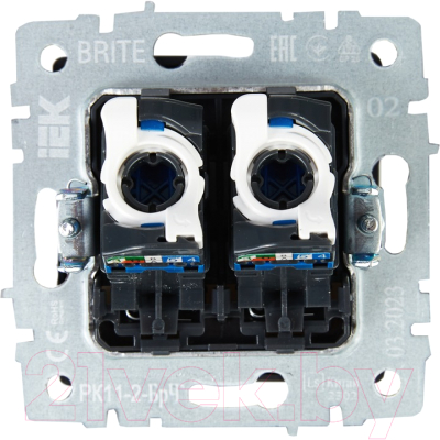 Розетка IEK Brite BR-K20-2-K02