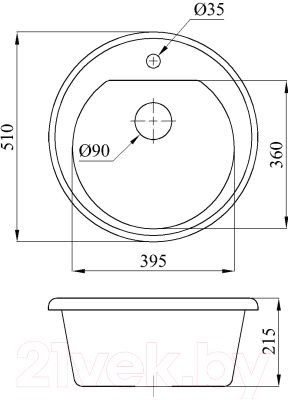 Мойка кухонная БелЭворс Traffic (темно-бежевый)