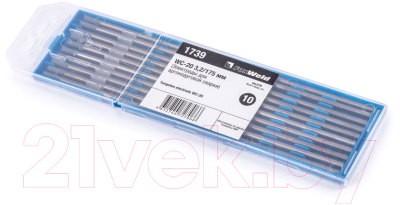 Электрод FoxWeld Вольфрамовый WC-20 3.2мм/175мм / 1739