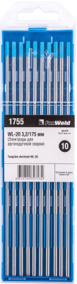 Электрод FoxWeld Вольфрамовый WL-20 3.2мм/175мм / 1755