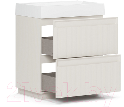 Тумба под умывальник Belux Базель Н 70-02 (180, светлый миндаль матовый)