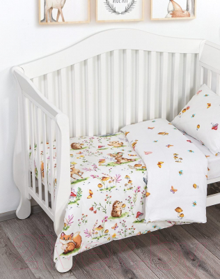 Комплект постельный для малышей АртПостель Лесные друзья 922