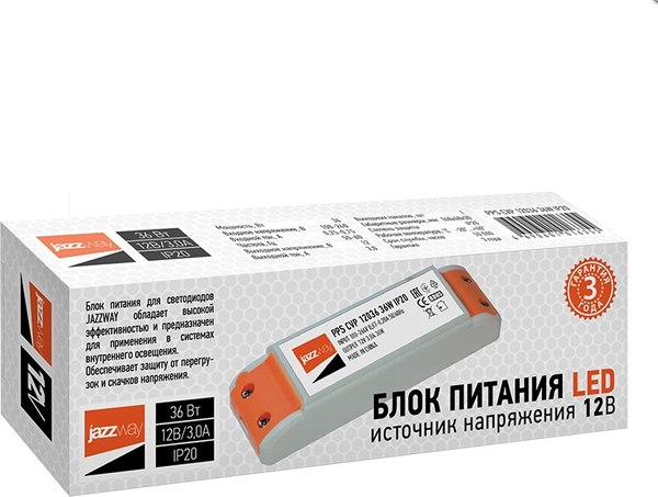 Блок питания для светодиодной ленты JAZZway 1016355