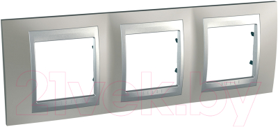 Рамка для выключателей и розеток Schneider Electric Unica MGU66.006.039 - фото