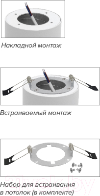Точечный светильник Wolta WSL-GX53/01BL