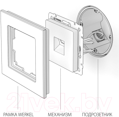 Розетка Werkel RJ-11 / W1182003