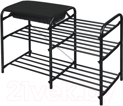 Полка для обуви Ника Люкс с ящиком ЭТЛ5-1/Ч - фото