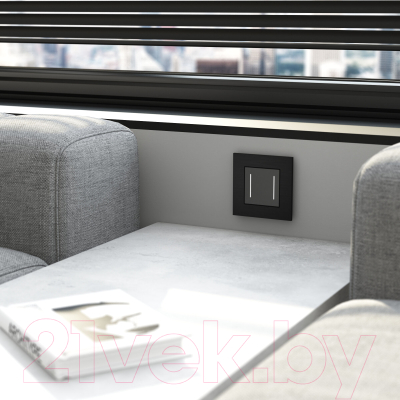 Рамка для выключателей и розеток Werkel AluMax W0013508