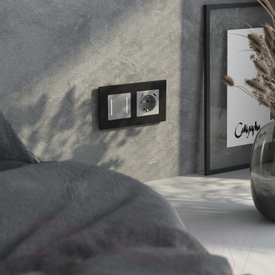 Рамка для выключателей и розеток Werkel AluMax W0023508