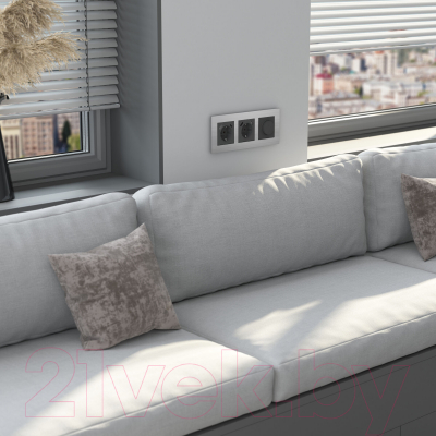 Рамка для выключателей и розеток Werkel AluMax W0033506