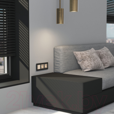 Рамка для выключателей и розеток Werkel AluMax W0033508