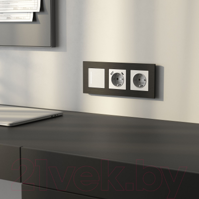 Рамка для выключателей и розеток Werkel AluMax W0033508