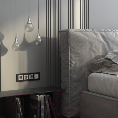 Рамка для выключателей и розеток Werkel AluMax W0043508