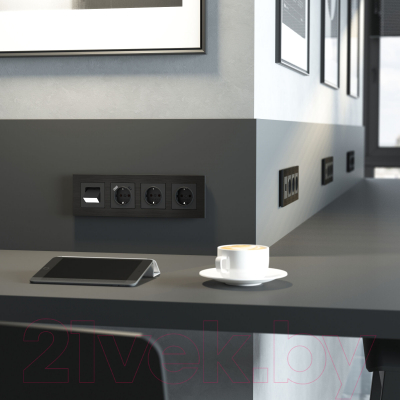 Рамка для выключателей и розеток Werkel AluMax W0043508